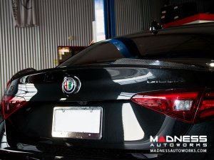 Alfa Romeo Giulia Trunk Spoiler - Carbon Fiber - QV Style - Feroce Carbon Alfa Romeo Giulia Trunk Spoiler - Carbon Fiber - QV Style - Feroce Carbon